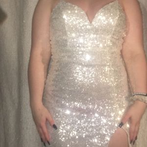 Pure White Prom Dress